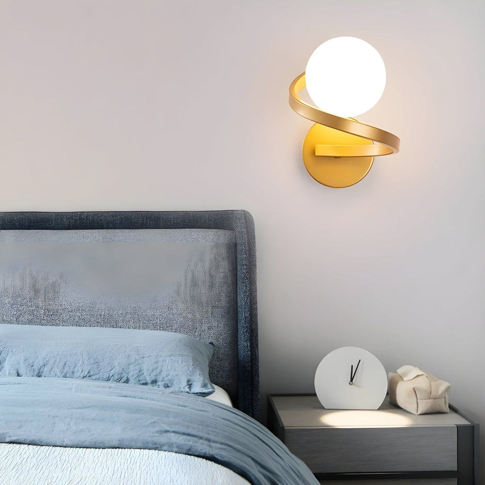NordicGlow – Spiralvägglampa med modern LED och stilren spiraldesign för moderna rum