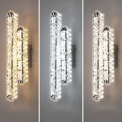 CrystalLux - Dubbel LED Kristall Vägglampa med Dimbar Funktion