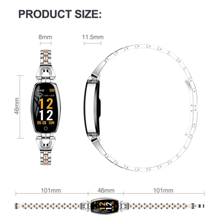 Smart Fitness Watch för kvinnor med armbandstraps