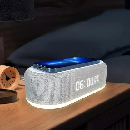 BrightCharge Klocka – Trådlös laddstation och väckarklocka