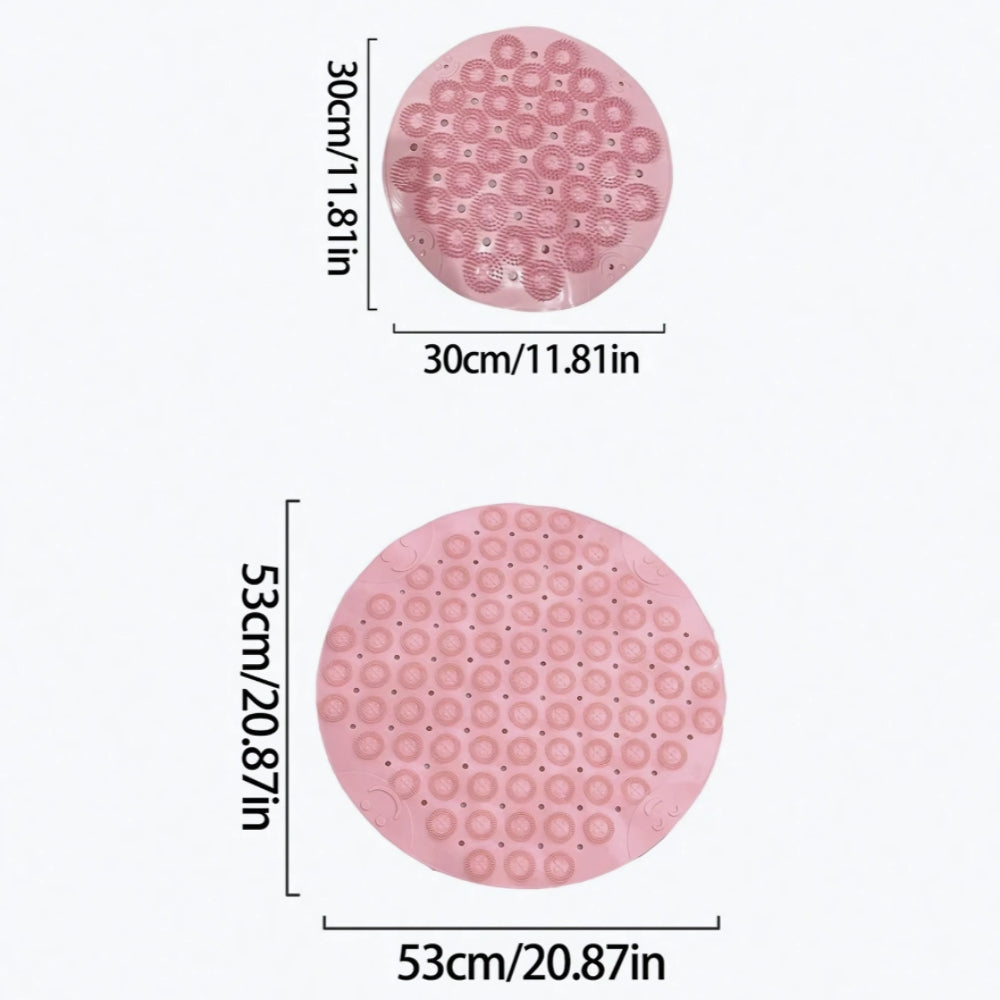 Säker Dusch Rund Antisklippsmatta