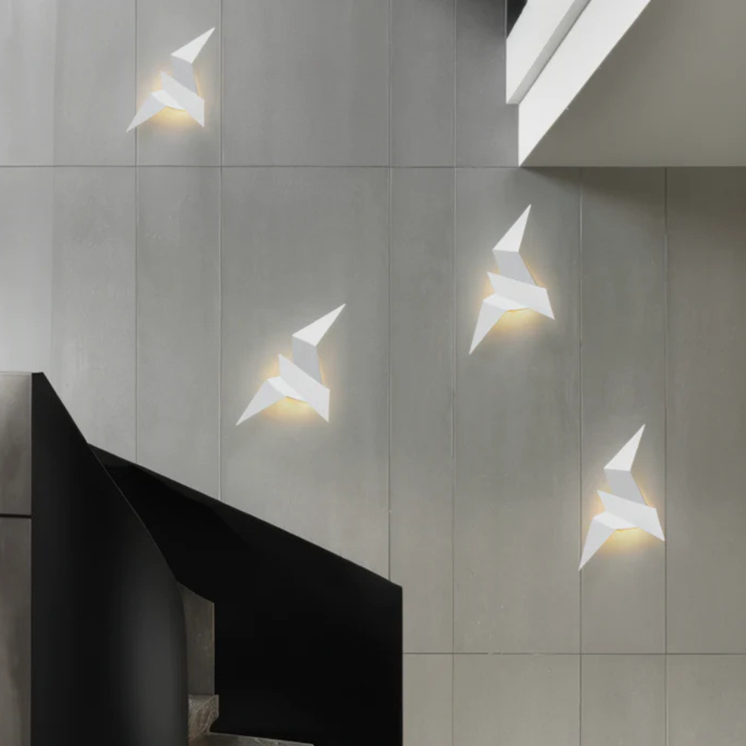 Akaru Origami | Skulptural LED Vägglampa i japansk design