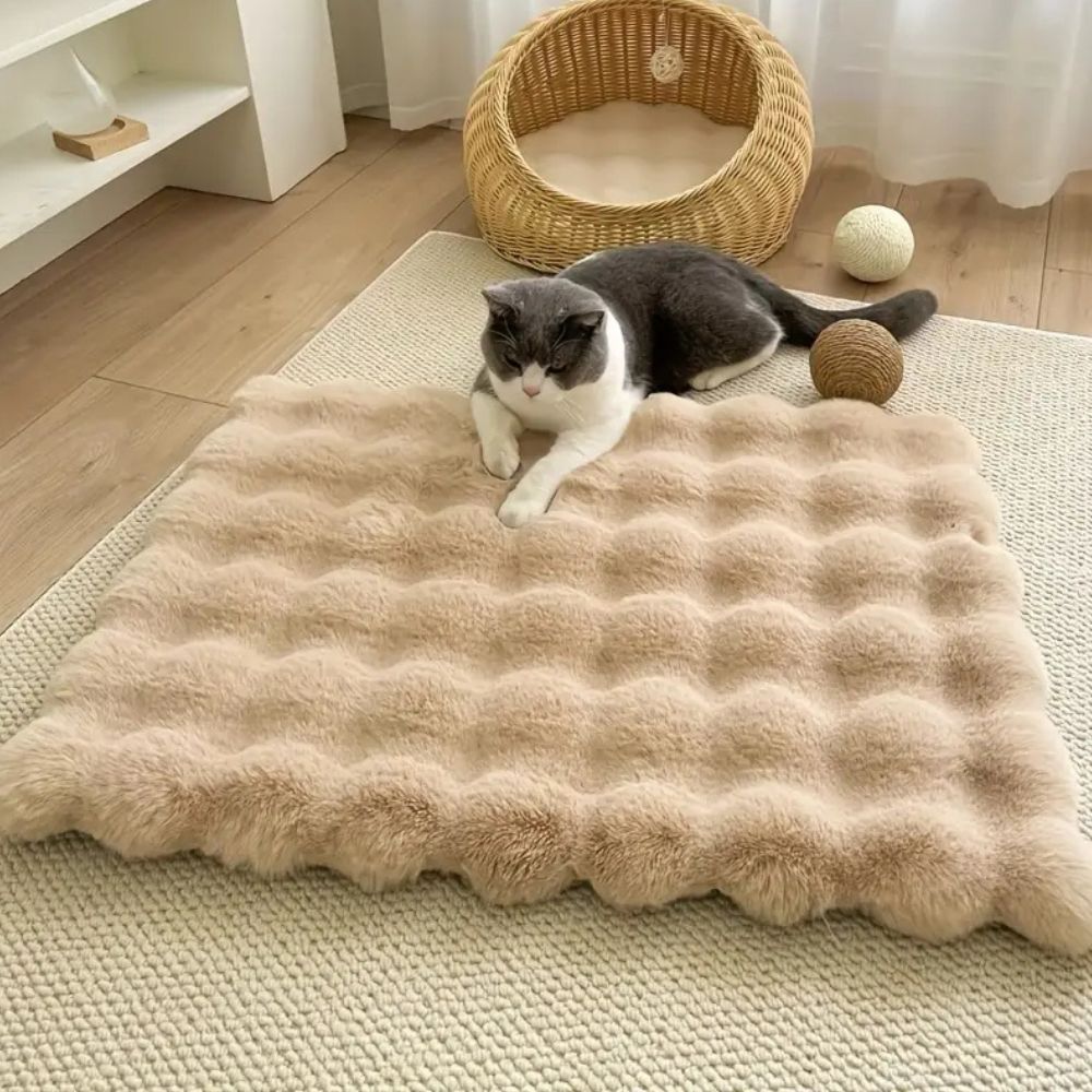 Lyxiga faux fur husdjurmattor
