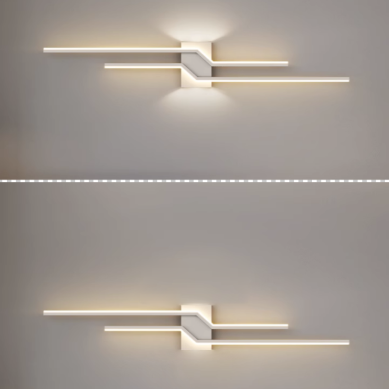 Alana Modern LED Vägglampa - Svart/Vit Vardagsrum/Sovrum