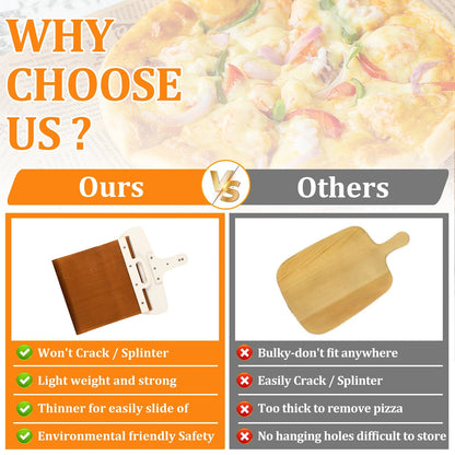 Glidande Pizzaspade – Enkelt Överför och Servera Din Pizza
