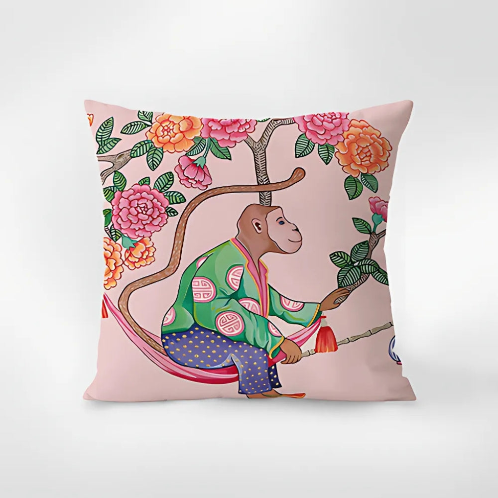 Zebra Tapestry Fringekuddeöverdrag