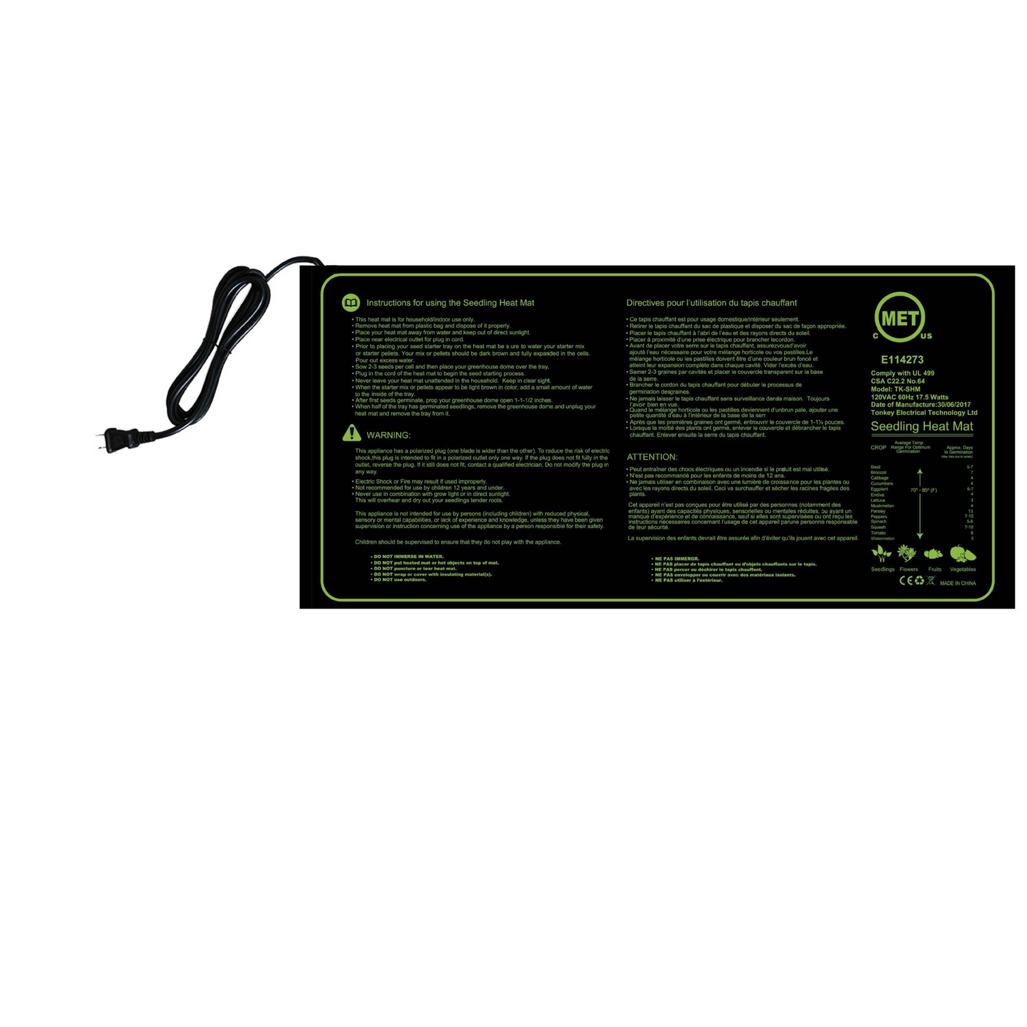 Värmematta för växtplantor – Temperaturreglering för snabbare groning och tillväxt