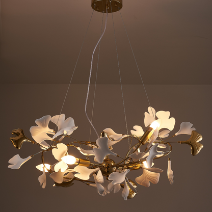 OliviaLeaf - Elegant taklampa i ginkgo-form