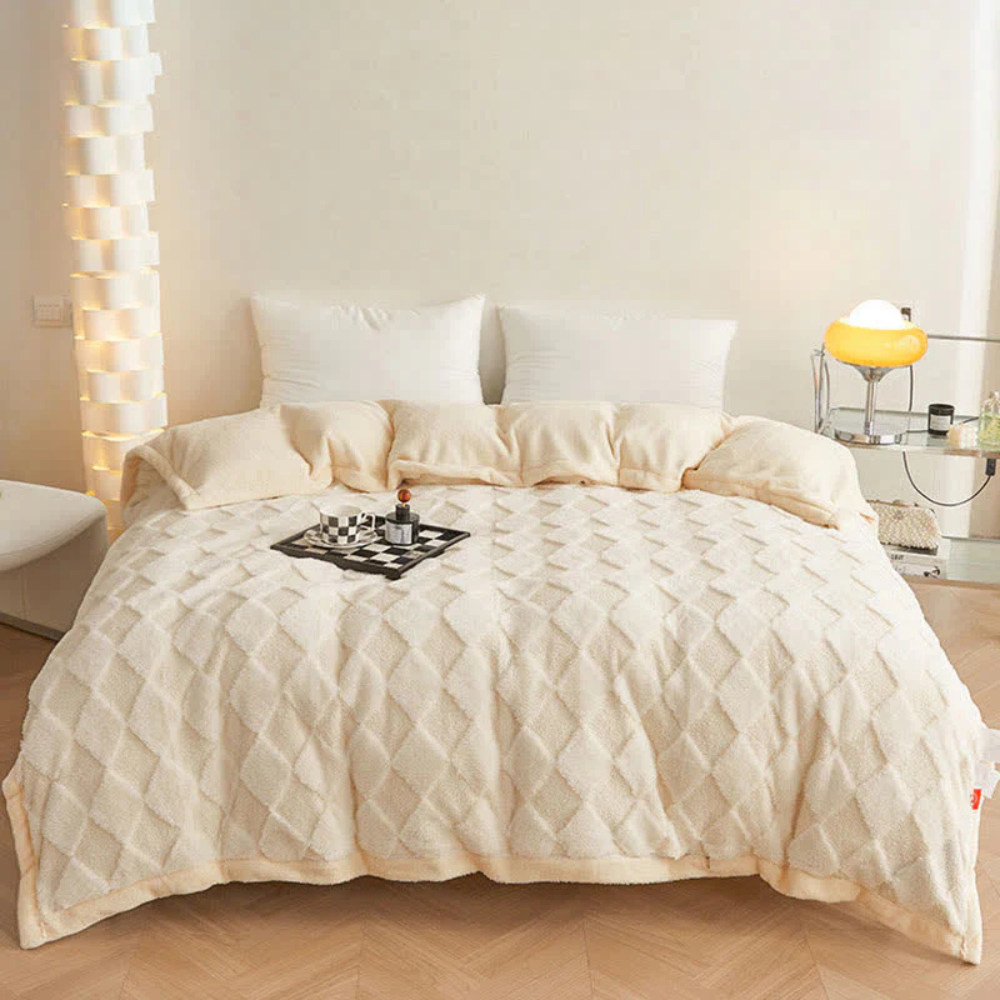 Mjuk diamantmönster komfortfilt