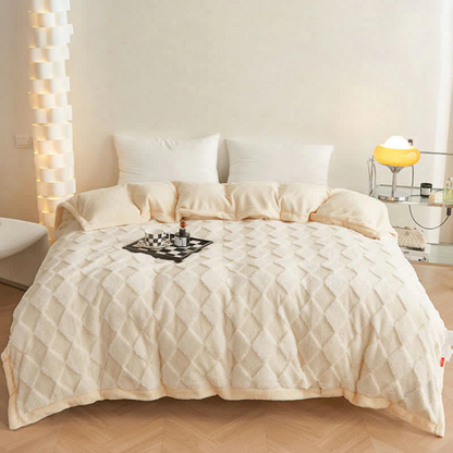 Mjuk diamantmönster komfortfilt