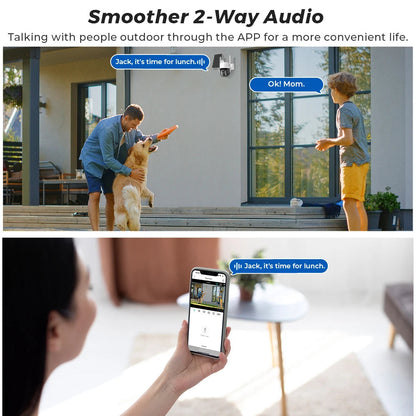 Smart Trådlös Solarburen Övervakningskamera