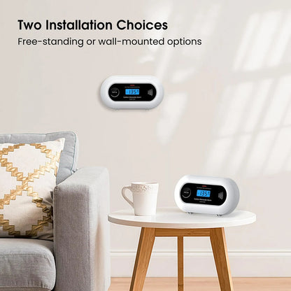 Koldioxiddetektor – 10-års batteri CO-alarm med LCD