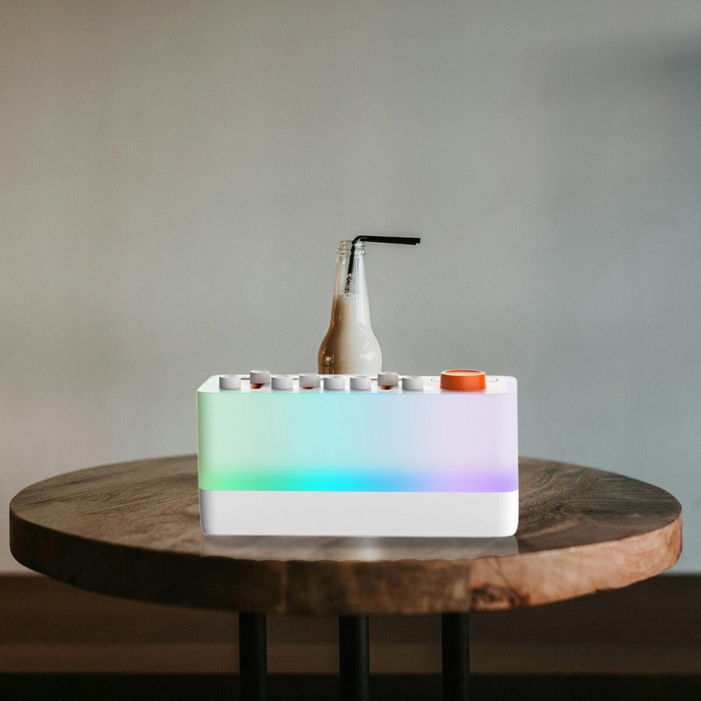 Carvallo – Vit ljudmaskin med nattljus och Bluetooth-högtalare för avkoppling