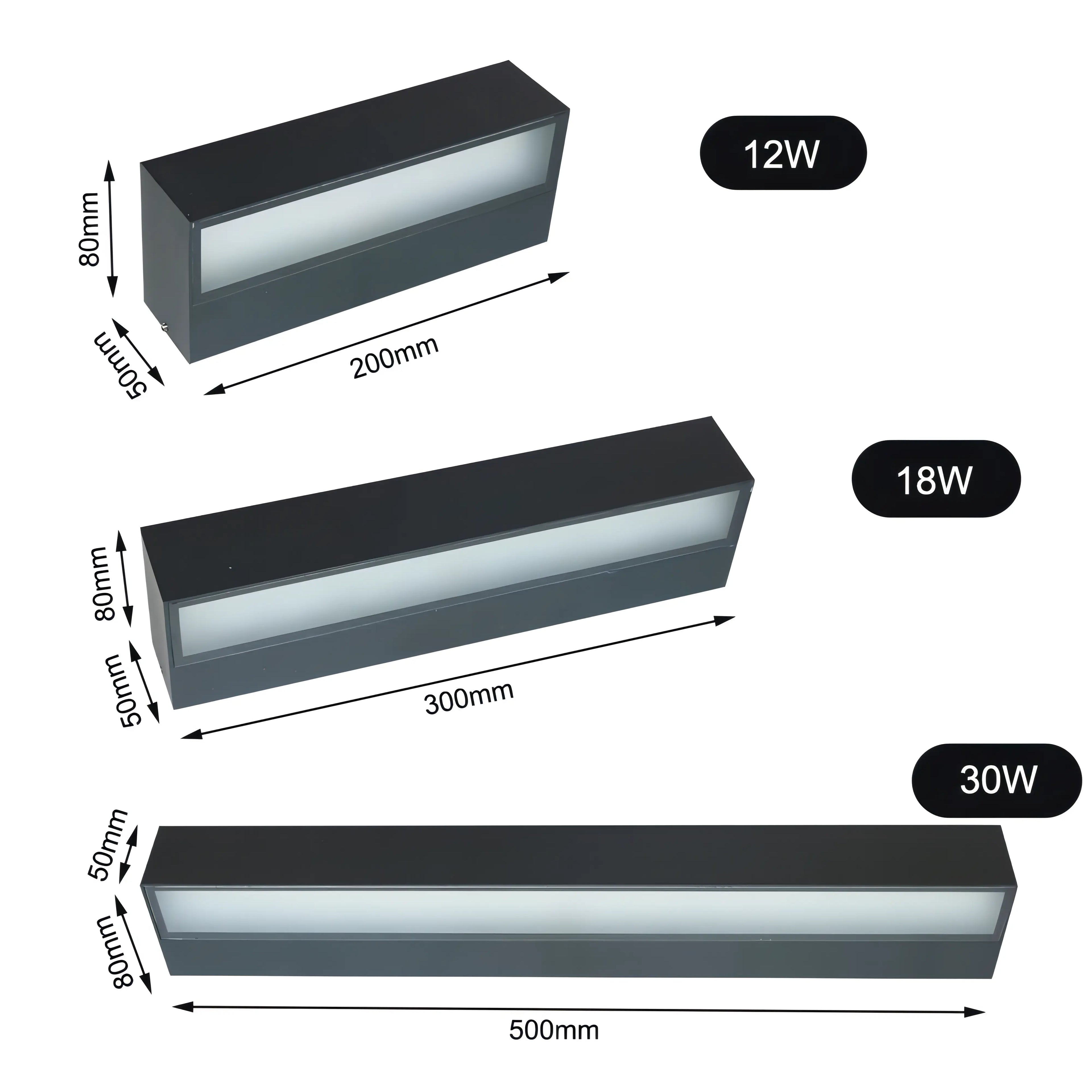 Zyaire - Modern Utomhus Vägglampa Bar IP65 Aluminium Design