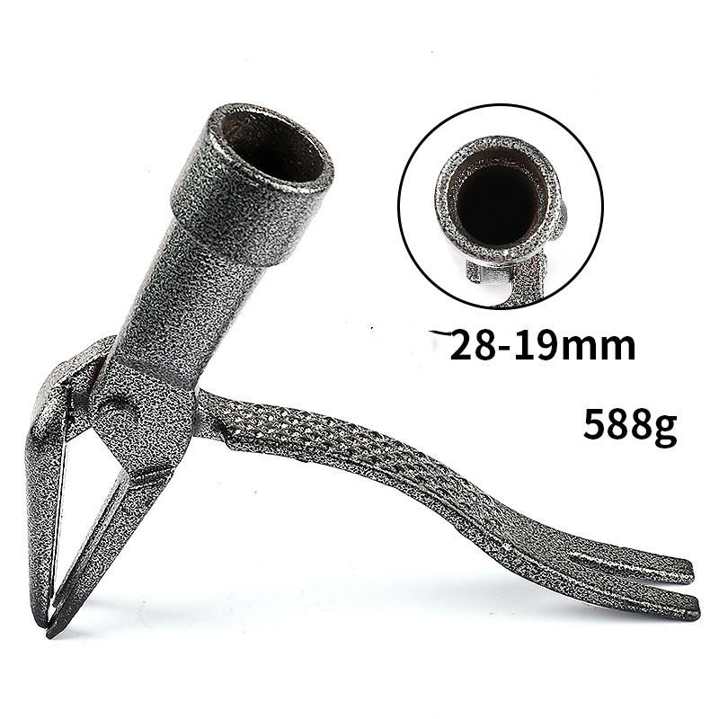 Ogräsupptagare med 4-klohuvud – Effektivt trädgårdsverktyg av järn för rotavlägsnande