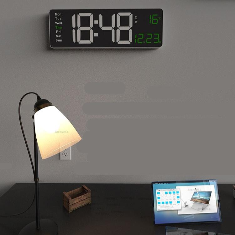 Carvallo - Elegant digital klocka med ljus skärm och modern design för varje rumsinredning