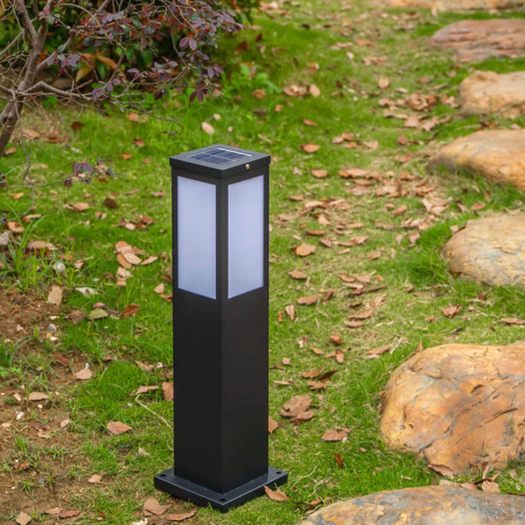 Lunviora Halo | Solcellsdriven design utomhuslampa med mjuk ljuseffekt