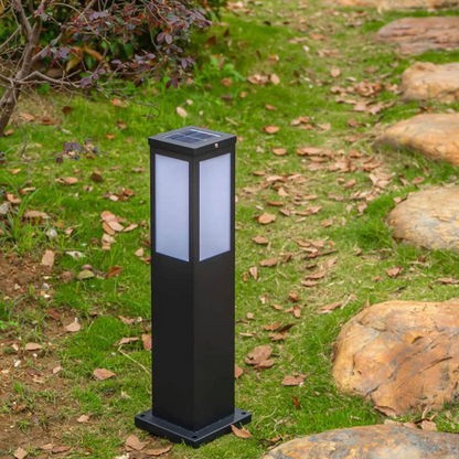 Lunviora Halo | Solcellsdriven design utomhuslampa med mjuk ljuseffekt