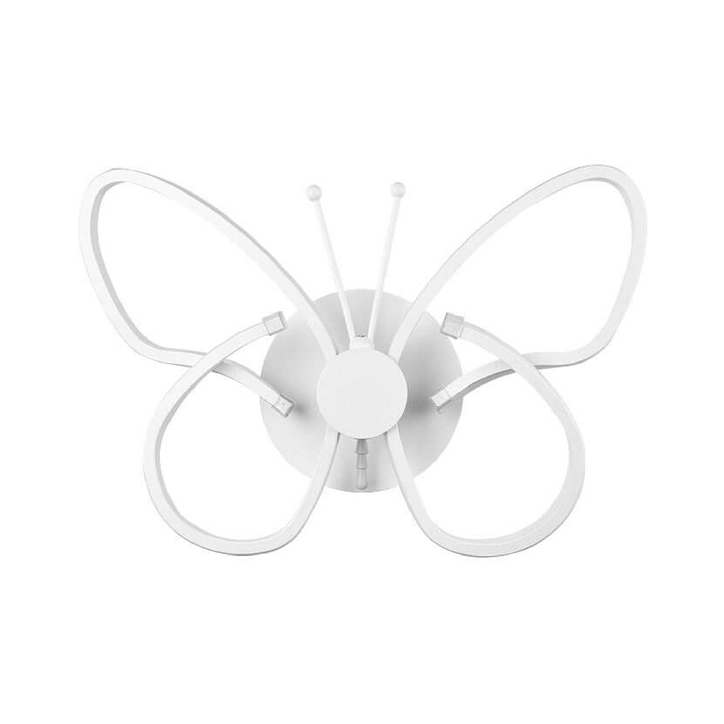 Modern minimalistisch LED-vägglampa i fjäderform