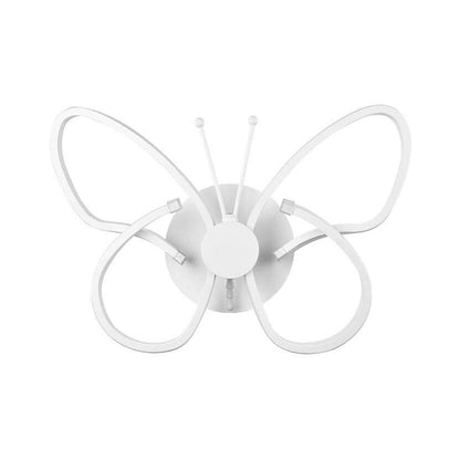 Modern minimalistisch LED-vägglampa i fjäderform