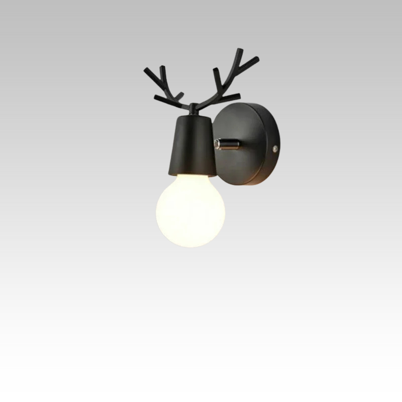 AntlerGlow - Modern Justerbar Barnrum Vägglampa