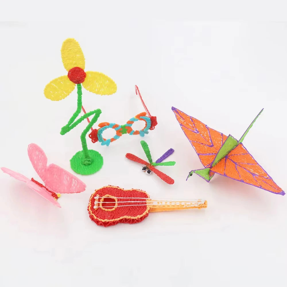 Original 3D Skrivpenna – Barnvänlig med 20 Färger &amp; 100M Filament