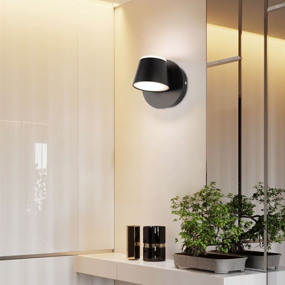 Cooley Moderne LED Vägglampa Svart Bad/Sovrum Metall Akryl 1/2/3-Ljus