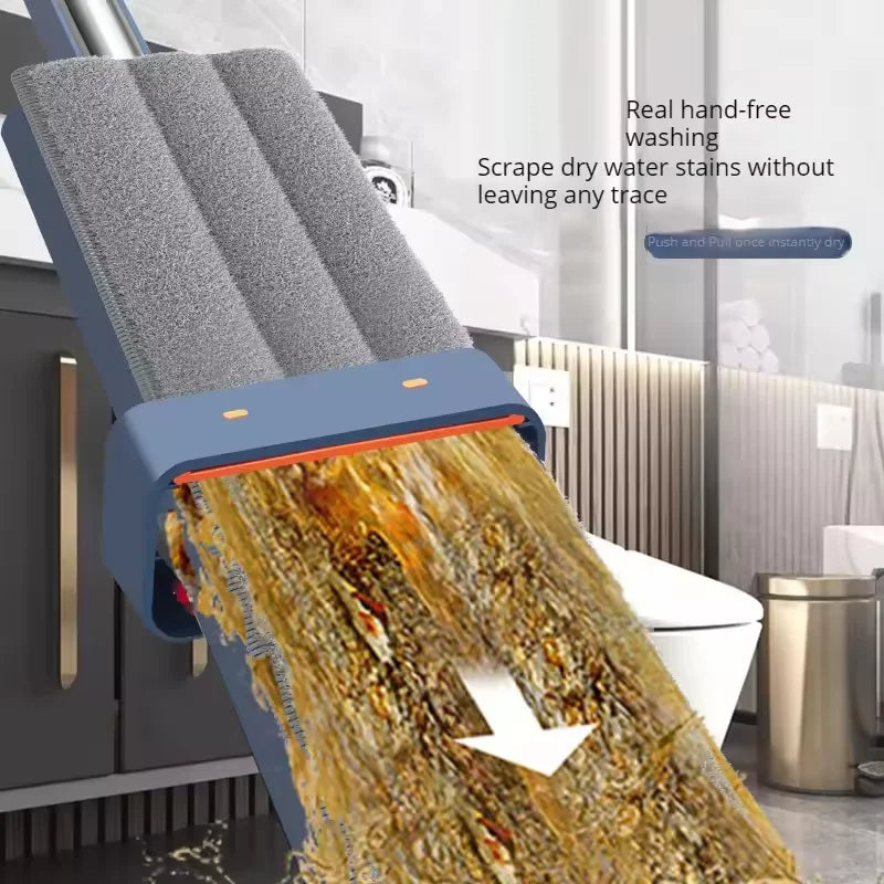 Hands-Free Mikrofiber Platt Mopp