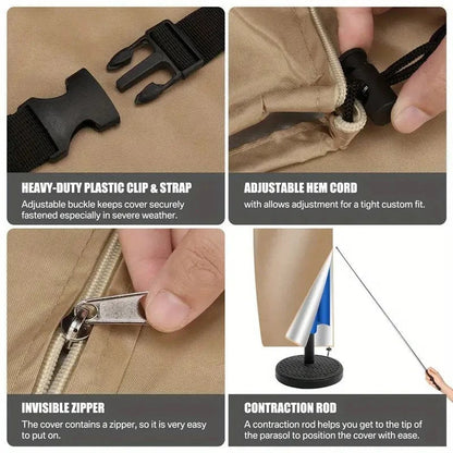 Parasolöverdrag - Vattentätt Utomhusöverdrag - Trädgårdstillbehör