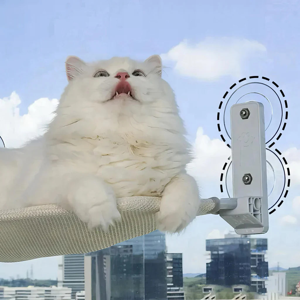 PurrNook – Fällbar Fönster katt-hängmatta med Lätt att rengöra överdrag och säker stöd