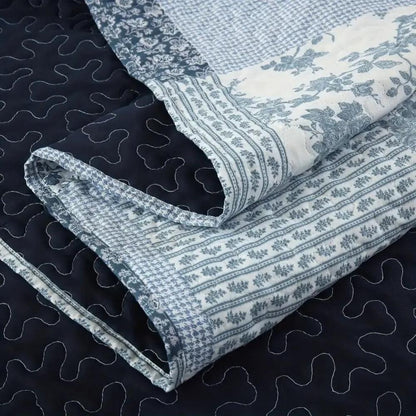 Rutigt Patchwork Överkast