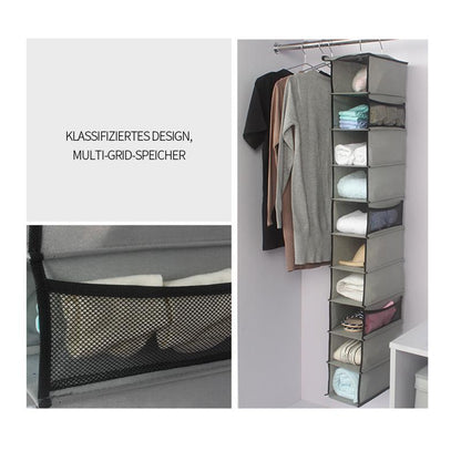 Carvallo - 10 sektioner skor klädesorganisatör