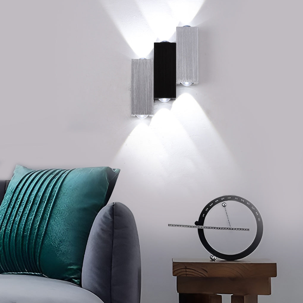 StralandeLjus - Rektangulära LED Vägglampor Uppe och Nere Modern Stil