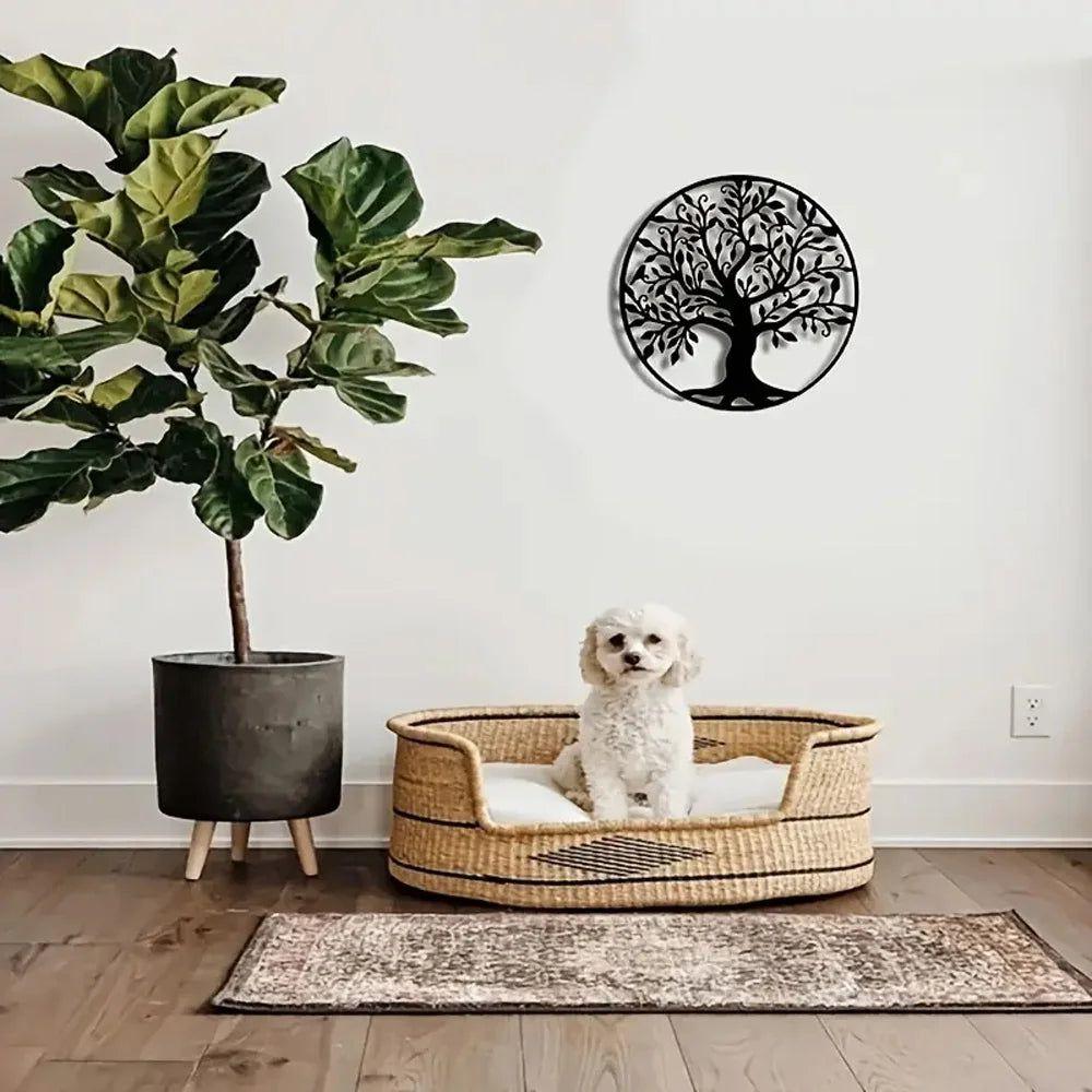 Livets Träd Metallkonst - Hängande Metall Yggdrasil Vägghängen