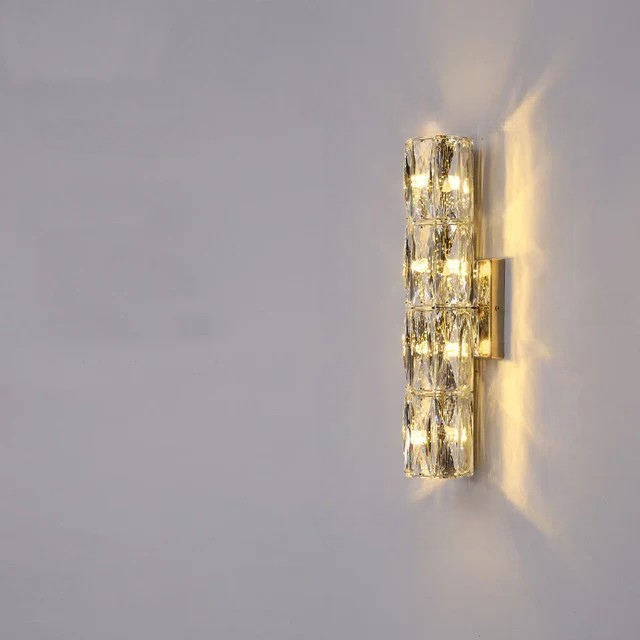 CrystalLuxe - Kunglig Sovrums Vägglampa