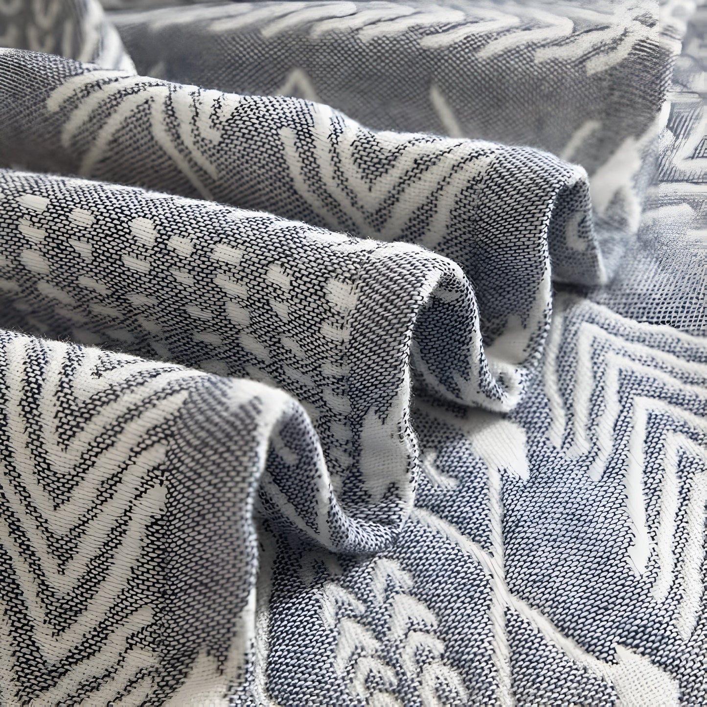 Zen Path Vändbar Minimalistisk Täckesjal