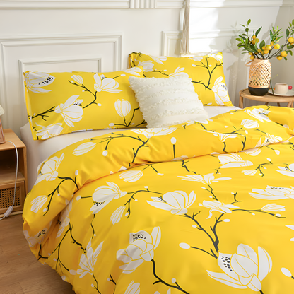 Yellow Blossom | 3 delar Duntäckeset