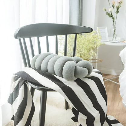 Splendid Ellips Knutna Plysch Kudde