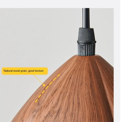 NordLume Lampa | Modern taklampa i valnöt i brunt, skandinavisk stil