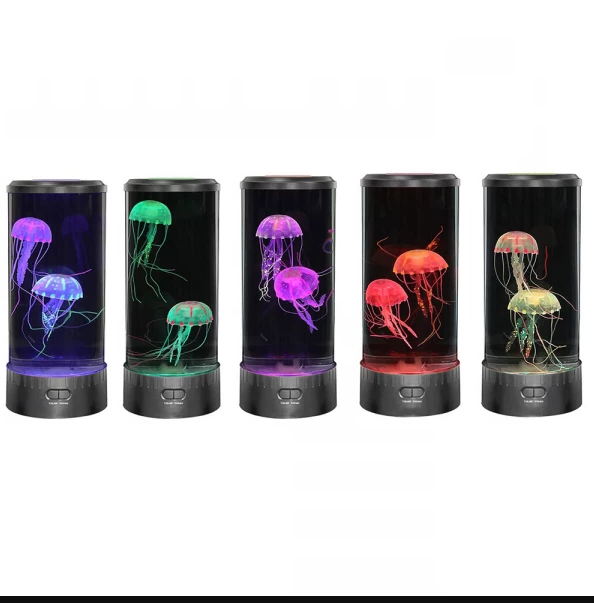 LED-jellyfish lavalampe akvarium för barn och vuxna