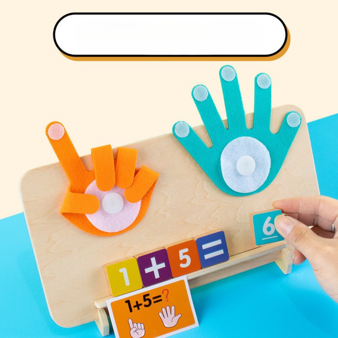Montessori matematik finger lärande spel