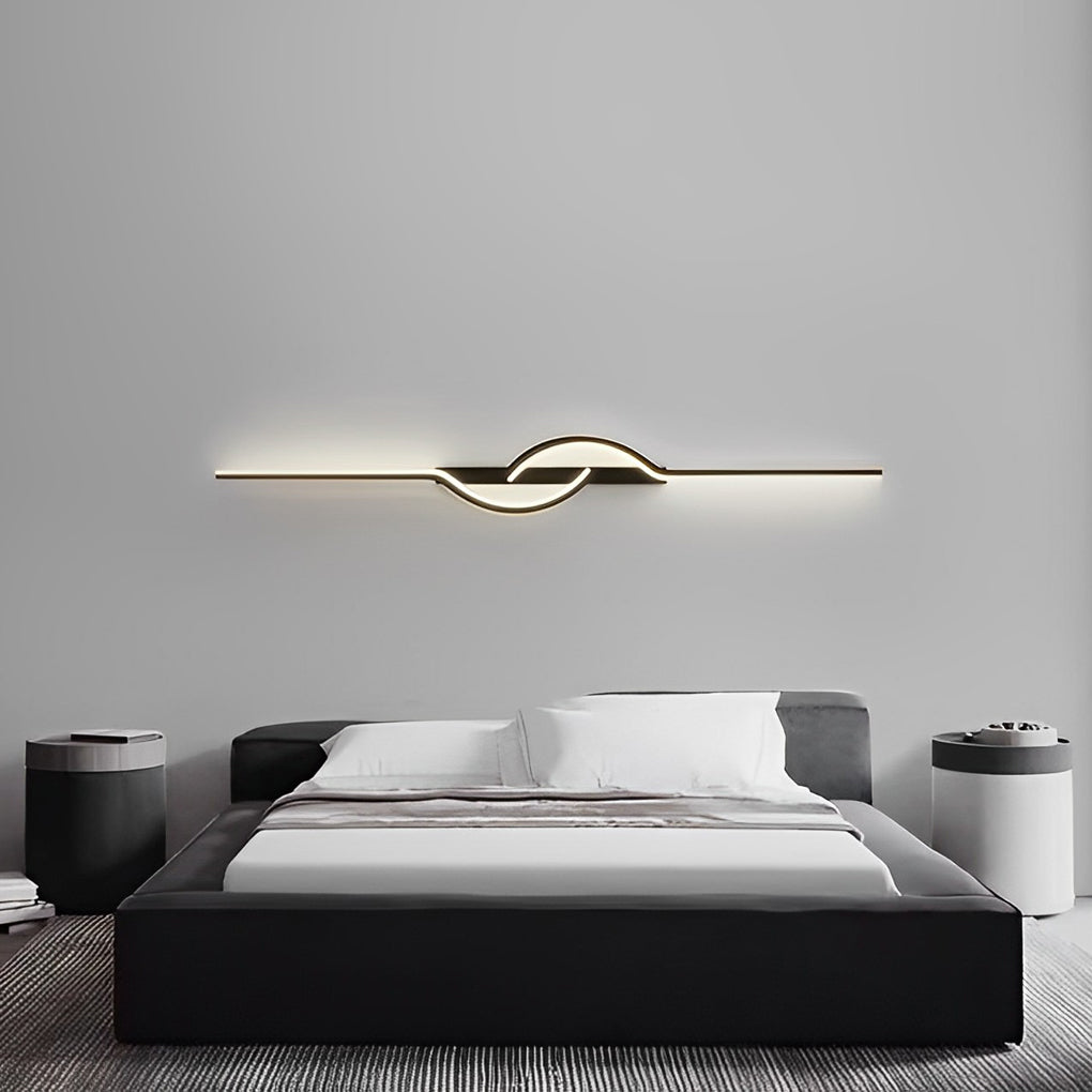 Vägglampa Modern Svart Aluminium LED Armatur