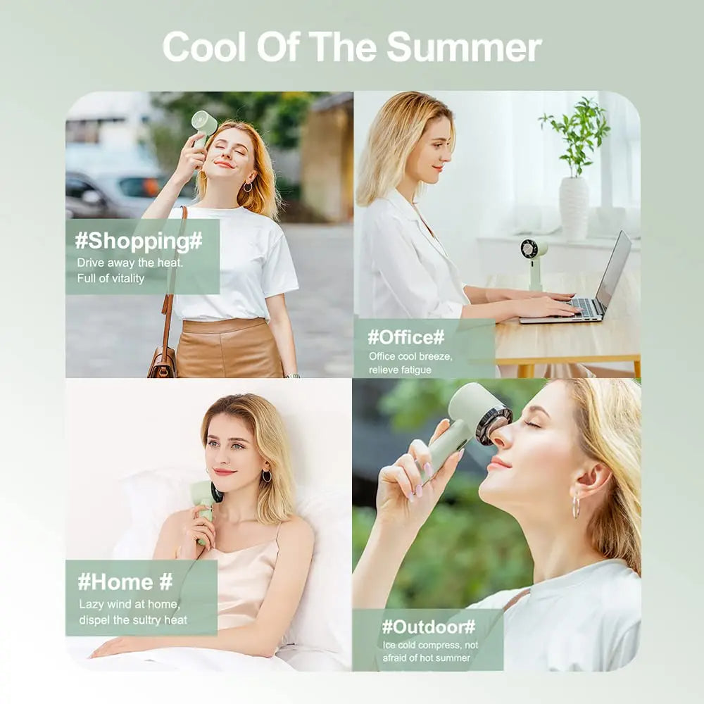 Bärbar luftkonditioneringsfläkt - Kompakt handhållen fläkt