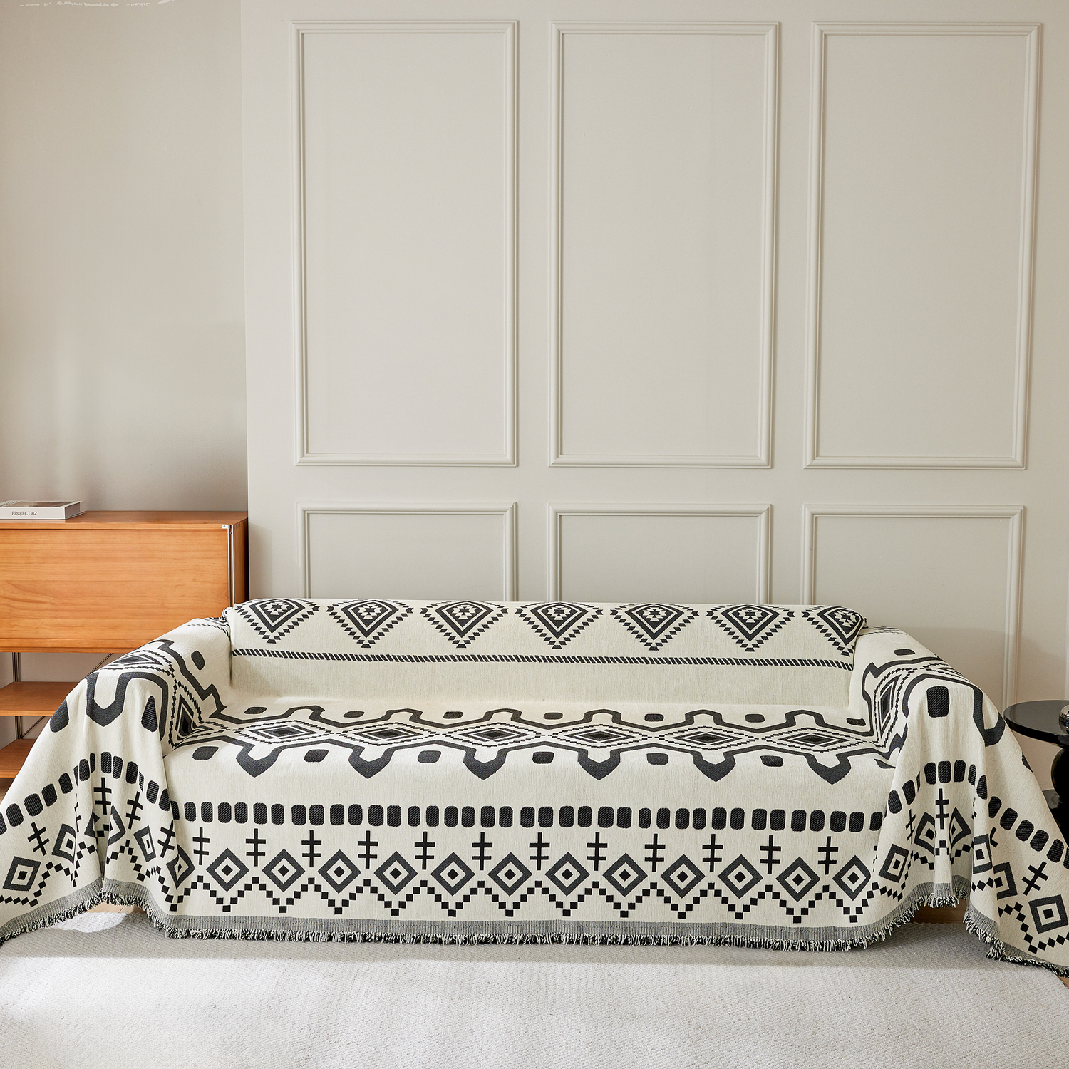 Geometrisk Boho Sofföverdrag - Modern, Stilig &amp; Hållbar Soffa Skydd