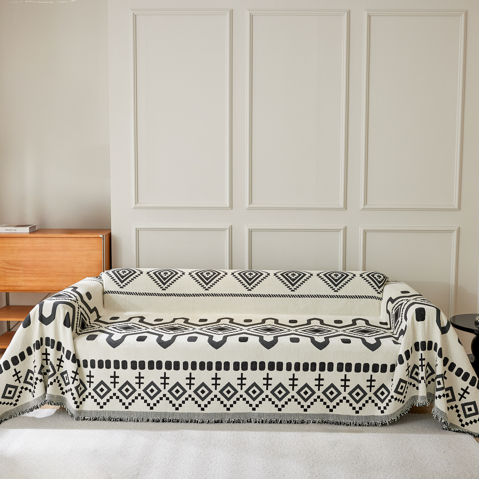 Geometrisk Boho Sofföverdrag - Modern, Stilig &amp; Hållbar Soffa Skydd