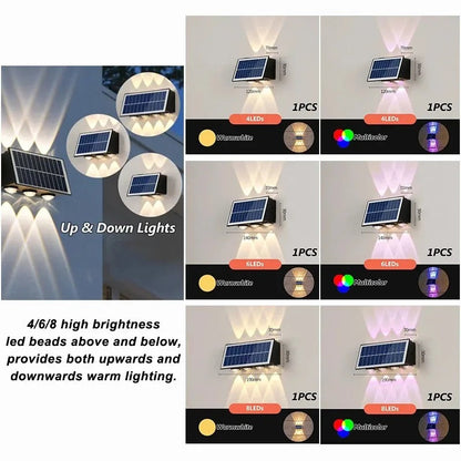 Solenergidriven Vägglampa – Energibesparande Utomhus LED-lampa