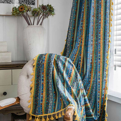 Färggranna Pärlfrans Gardin Ljusfilter Draperier