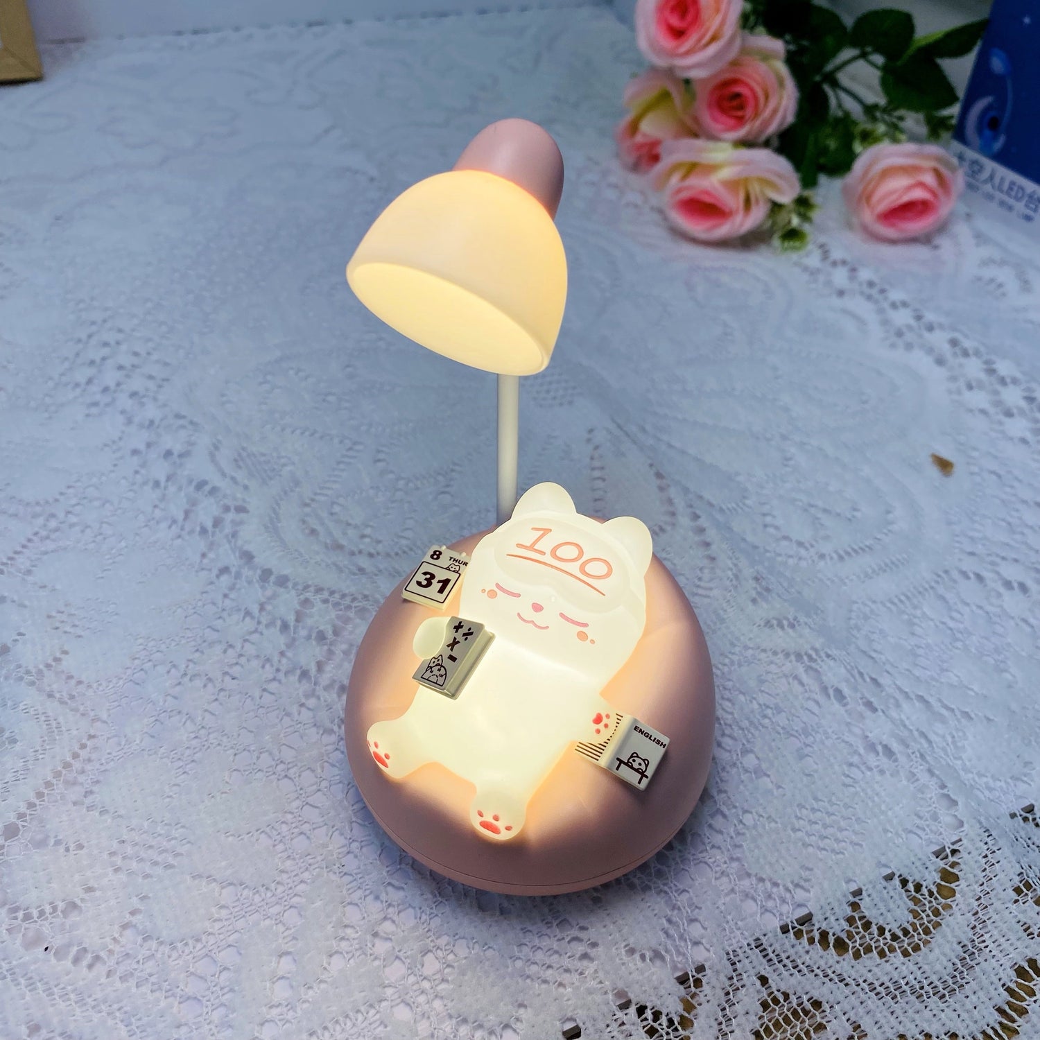 SleepyKitten - USB Laddningsbar LED Katt Nattlampa