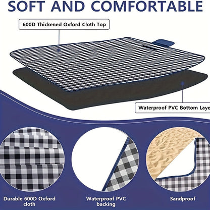 Extra Large Vattentät Picknickfilt | Fällbar Utomhusmatta