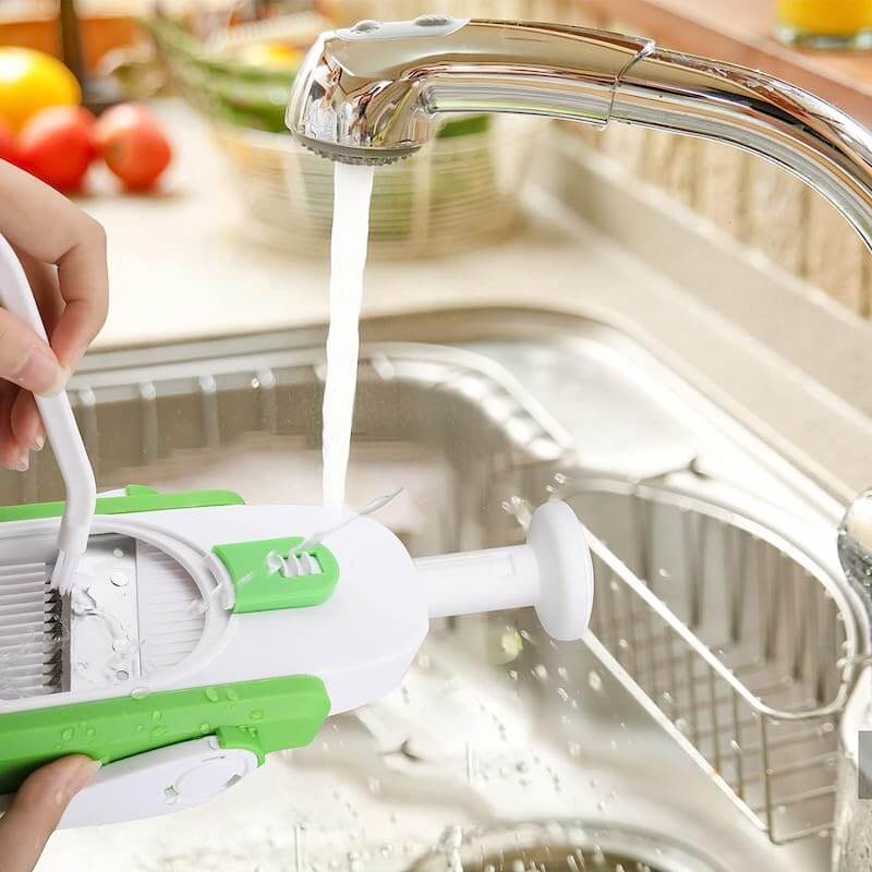 Säker multifunktionell skärverktyg för köket